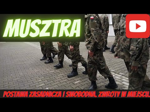 Nauka musztry. Postawa zasadnicza i swobodna. Zwroty w miejscu. Lekcja online