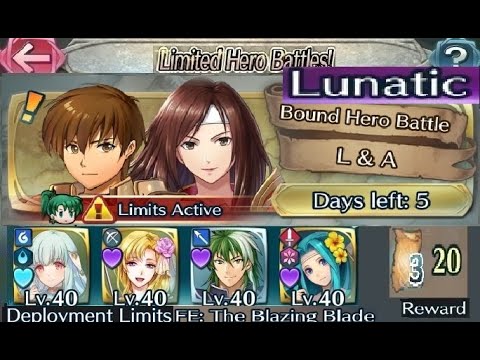 The battle with Limited unit : Vs. Leif & Altena  - Lunatic (with F2P units, No SI and seals)