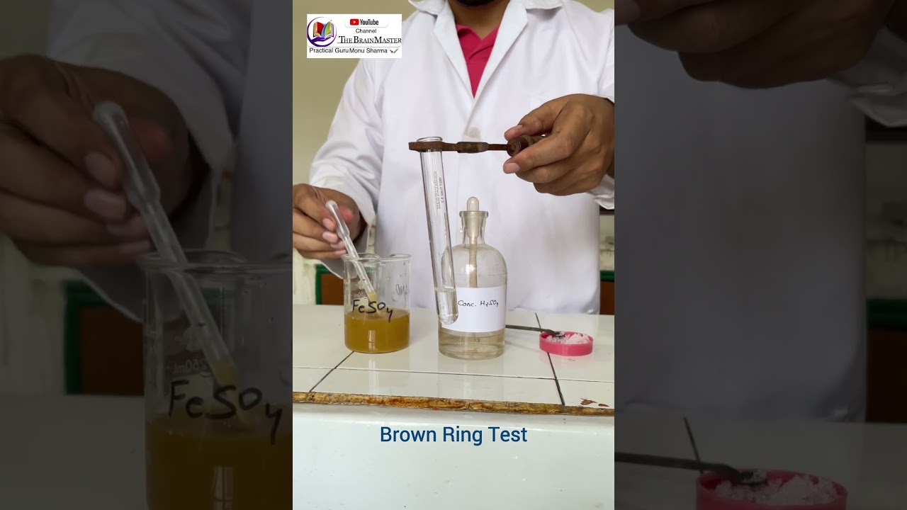 Brown ring test with practical Guru Monu Sharma