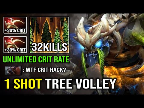 WTF +60% Crit Rate Even Ursa Can't Handle this Tiny Damage | Instant 1 Shot Tree Volley Dota 2
