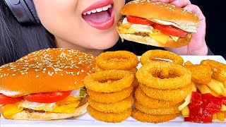 Download lagu ASMR BURGER KING WHOPPER WITH CHEESE, ONION RING & FRIES EATING SOUNDS (ASMR PHAN) mp3