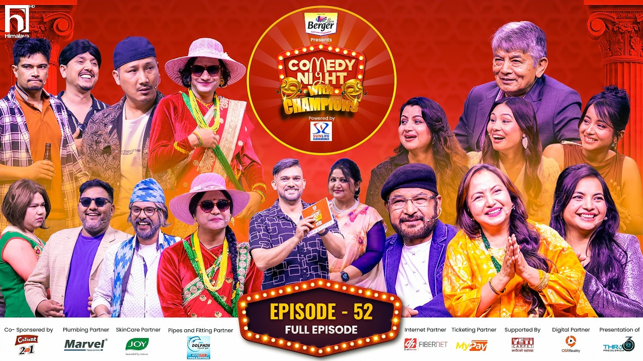 COMEDY NIGHT WITH CHAMPIONS || Episode 52 || Nepali Movie Pahaad Team || Tulsi Ghimirey