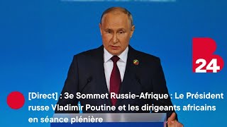 3e Sommet Russie-Afrique : Poutine et les dirigeants africains en séance plénière