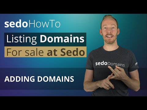 How To List A Domain For Sale at Sedo