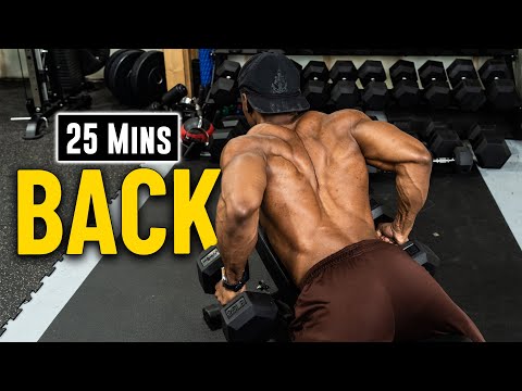 25 Minute Dumbbell Complete Back Workout [Build & Burn #16]