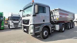 MAN TGX 18.500 / ZESTAW / 4x4 / HYDRAULIKA / HYDRODRIVE / NISKA KABI cabeza tractora + semirremolque volquete | Imagen 4 - Autoline