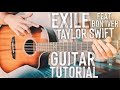 Exile Taylor Swift Bon Iver Guitar Tutorial // Exile Guitar // Guitar Lesson #791