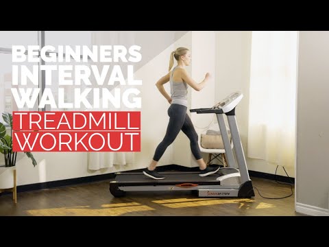 20 Min Interval Walking Treadmill Workout for Beginners thumnail