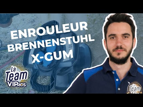 Vidéo YouTube du produit Enrouleur de câble compact X-GUM avec 4 prises électriques