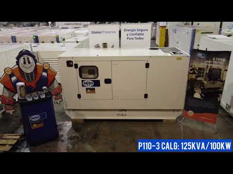 FG Wilson Diesel Generator: Sound Attenuated P110-3 Overview (SAP110-3, 125kVA / 100kW at 60 Hz)