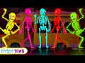Wheels On The Bus With Five Skeletons Spooky Scary Skeletons Songs By Teehee Town