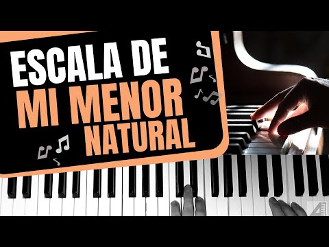 How to play the E natural minor scale on piano