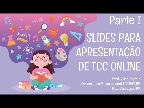 COMO FAZER OS SLIDES PARA APRESENTAÇÃO DE TCC ONLINE UNINTER - PREENCHENDO O MODELO (PARTE I)