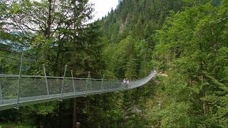 preview picture of video 'Eine Hängebrücke zur Alp Leiternweide im Simmental'