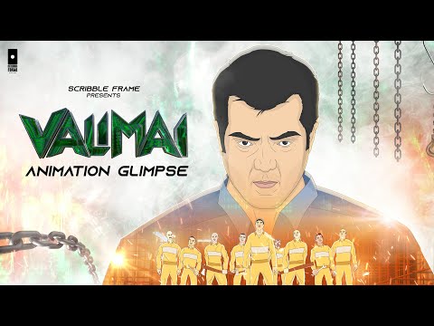 Valimai Animation Glimpse | AjithKumar | Kartikeya Gummakonda | Scribble Frame - Official 4K video