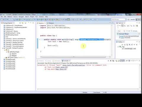 3 Learn Java Tutorial for Beginners, Part 36  Multiple Exceptions   YouTube