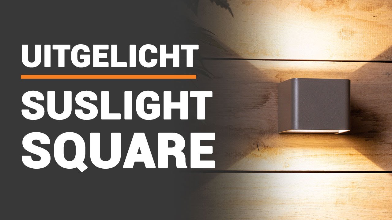 SUSLIGHT SQUARE Wandlampen voor buiten Uitgelicht | Tuinverlichtingswinkel.nl