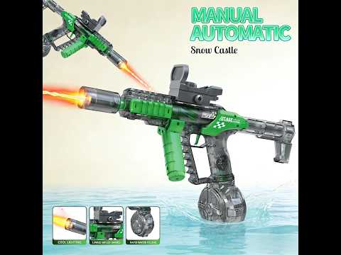 Dragon Spitfire Automatic Water Gun - Drum Magazine Electric Blaster, High Capacity Summer Toy video