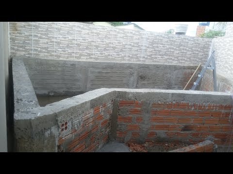 PISCINA DE ALVENARIA ELEVADA - PASSO A PASSO - CONSTRUINDO AS PAREDES