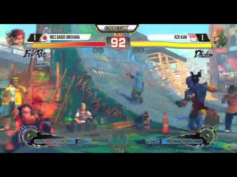Capcom Cup USF4:Daigo (E Ryu) vs Xian (Dhalsim) with Twitch Chat in intervals