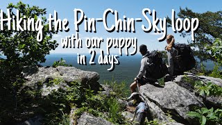 Hiking the Pin-Chin-Sky loop | backpacking with our whippet puppy in Alabama
