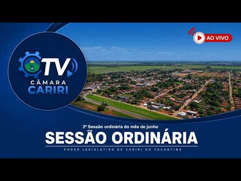 3ª SESSÃO ORDINÁRIA DO MÊS DE JUNHO DE 2026