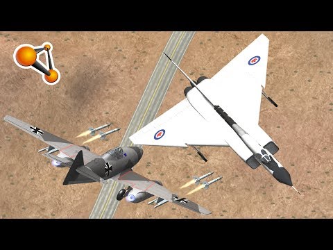 Me262 JET Plane vs Cars Crash Testing Beamng Drive