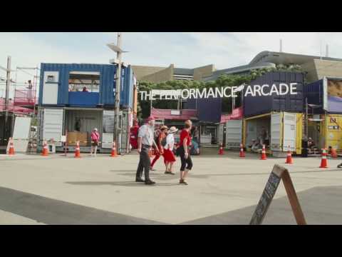 The Performance Arcade opening night speeches by the Mayor & Sam