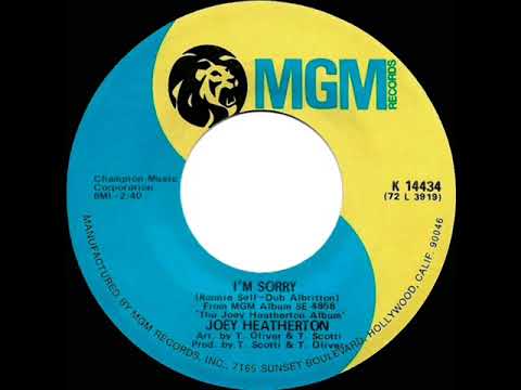 1972 Joey Heatherton - I’m Sorry