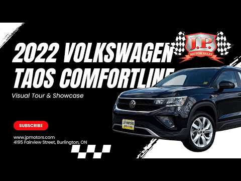 2022 Volkswagen Taos Comfortline 4MOTION in Black for sale at JP Motors in Burlington, ON