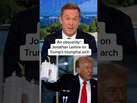 ‘An obscenity’: Jonathan Lemire on Trump’s triumphal arch