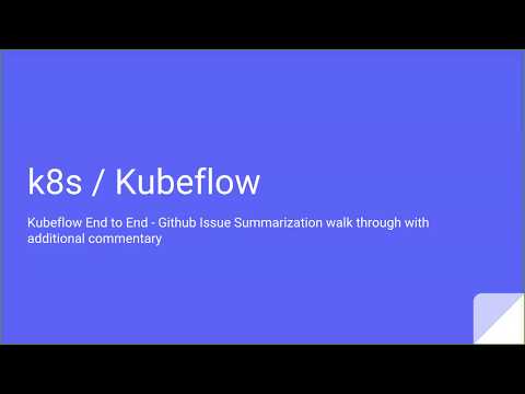 Kubeflow and Tensorflow   training and serving out trained models on Kubernetes