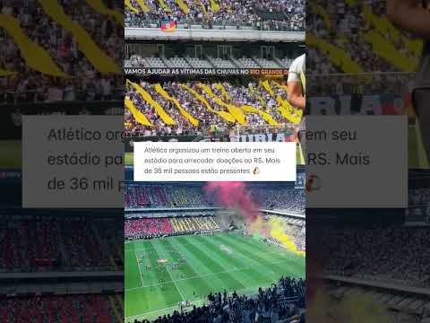 "simplesmente emocionante!!! #atleticomineiro #fyp #enchentes #torcida #galo" Barra: Movimento 105 Minutos • Club: Atlético Mineiro