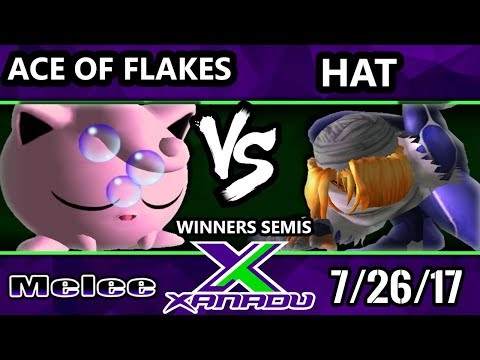 S@X 212 - Ace of Flakes (Jigglypuff) Vs. Hat (Sheik) - Smash Melee Winners Semis - SSBM