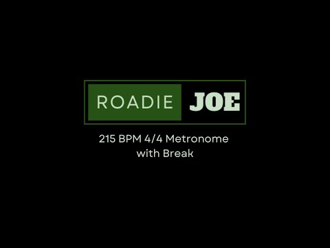 215 BPM Metronome w/ Silent Breaks (Challenge Mode) 🎵 Improve Timing, Groove & Internal Pulse