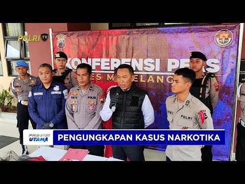 POLRES MAGELANG UNGKAP KASUS NARKOTIKA JENIS SABU SEBERAT 5,39 GRAM