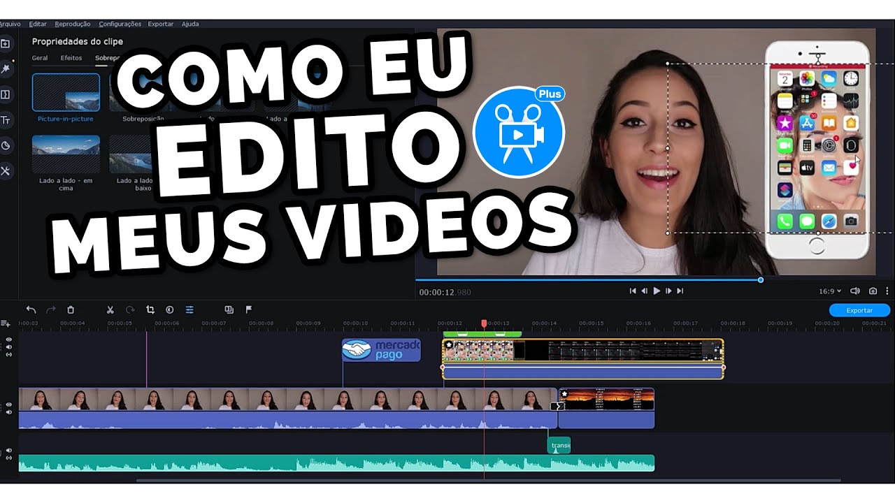 COMO EU EDITO MEUS VIDEOS - Movavi Video Editor