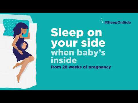Sleep on your side during pregnancy to prevent stillbirth and keep your baby safe