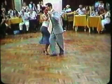  Javier Rodriguez  and  Geraldine Rojas  are  dancing  to  the  milonga  "  Milonga De Mis Tiempos  "