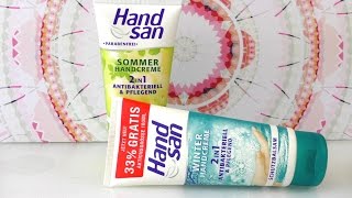 Handcreme review - Hand San Winterhandcreme vs  Sommerhandcreme Test
