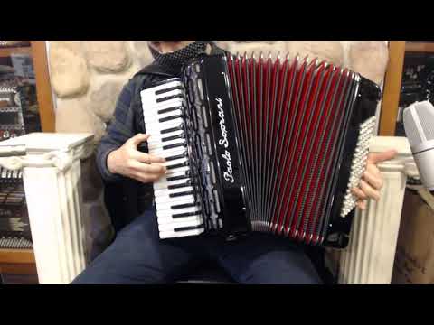 PSPRO3796BK - Black Paolo Soprani Professionale Piano Accordion LMM 37 96 $3999