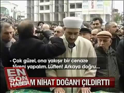 Azer Bülbül'ün cenazesinde Nihat Dogan Şov