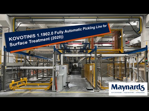 KOVOTINIS 1.1902.0 Fully Automatic Pickling Line for Surface Treatment (2020)  