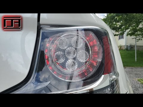 SYLVANIA ZEVO Red vs. VLEDS Red LEDs in Tail Lights (JDM ASTAR 194 / 168 LEDs Update) (Scion tC2.5)
