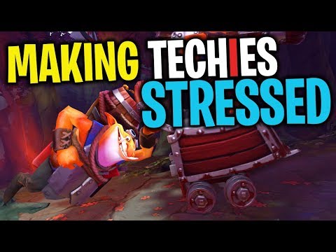 Making Techies Stressed - DotA 2 Funny Moments