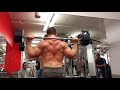 Behind the head barbell press ➡ dumbbell press