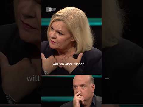 Ex-Innenministerin Faeser bei Lanz: Fehlende Steuerung von Migration | #shorts #short #lanz