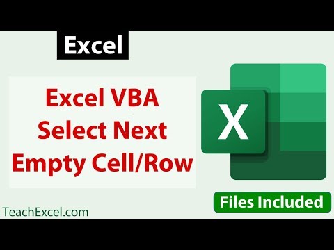 #Excel VBA to Select the Next Empty Cell or Row - Macros