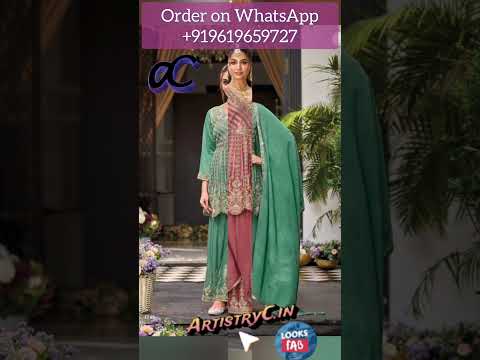 Festive Party Wear Heavy Embroidery Palazzo Suits – Shine Bright at Every Occasion!