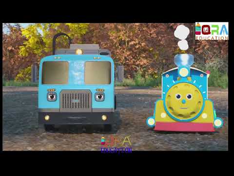 Mack truck from the magic gate with the police car - Toy car story Iqra education official